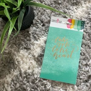 NWT Take note sticky notepad scripture theme